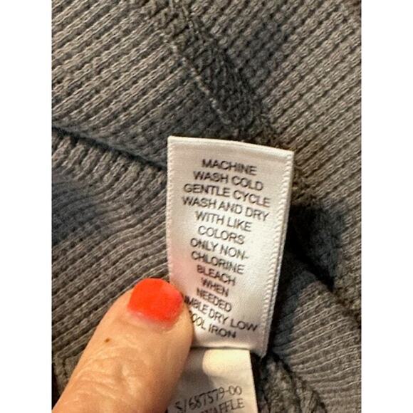 Banana Republic Sweatshirt Grey Sweater 1/4 zip Mens Size L EUC - Picture 7 of 7